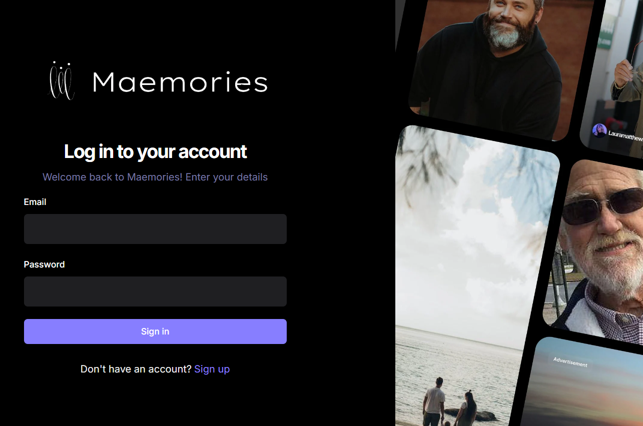 Maemories Social Network